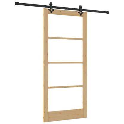 Sliding Door ORKDAL Natural and Black 93 x 202 cm