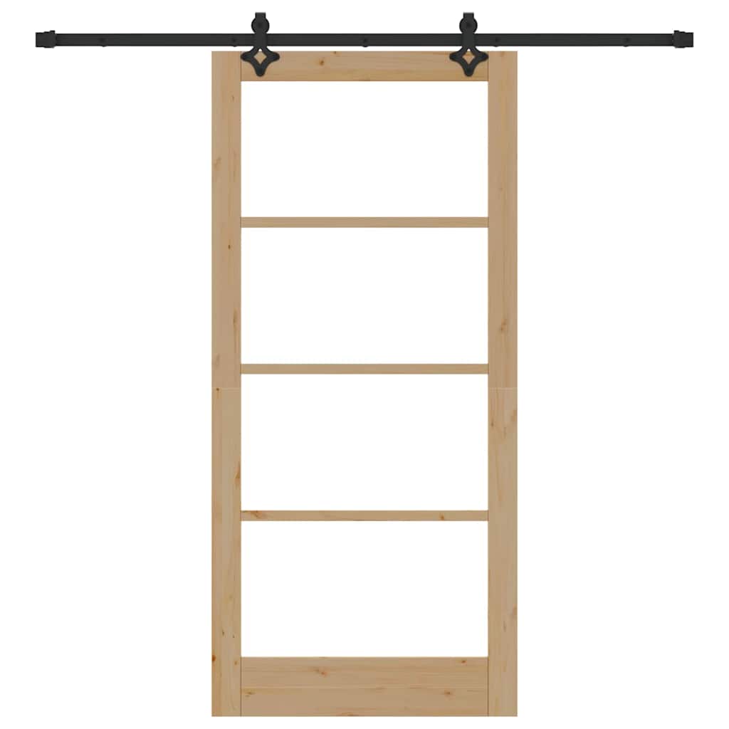 Sliding Door ORKDAL Natural and Black 93 x 202 cm