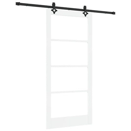 Sliding Door ORKDAL White and Black 93 x 202 cm