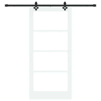 Sliding Door ORKDAL White and Black 93 x 202 cm