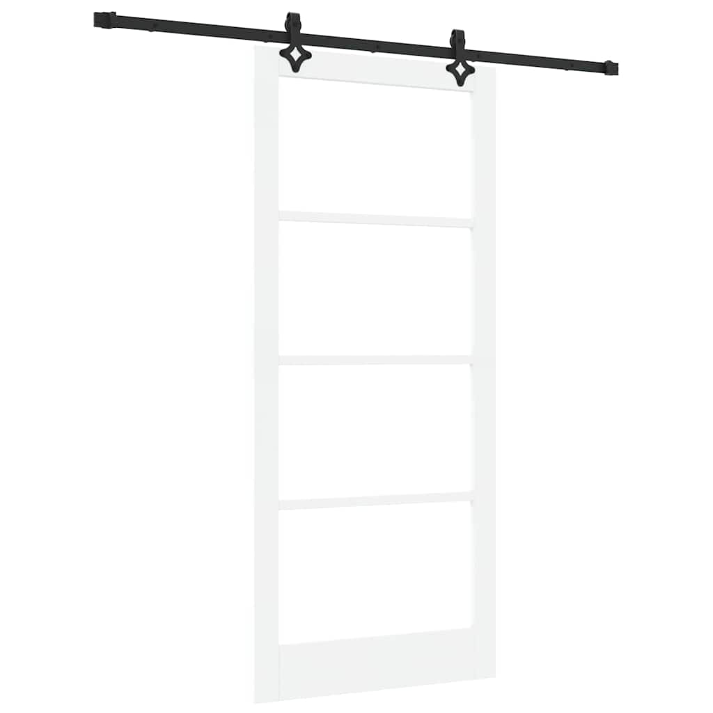 Sliding Door ORKDAL White and Black 93 x 211 cm