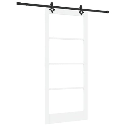 Sliding Door ORKDAL White and Black 93 x 211 cm