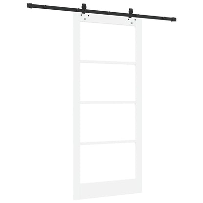 Sliding Door ORKDAL White and Black 93 x 211 cm