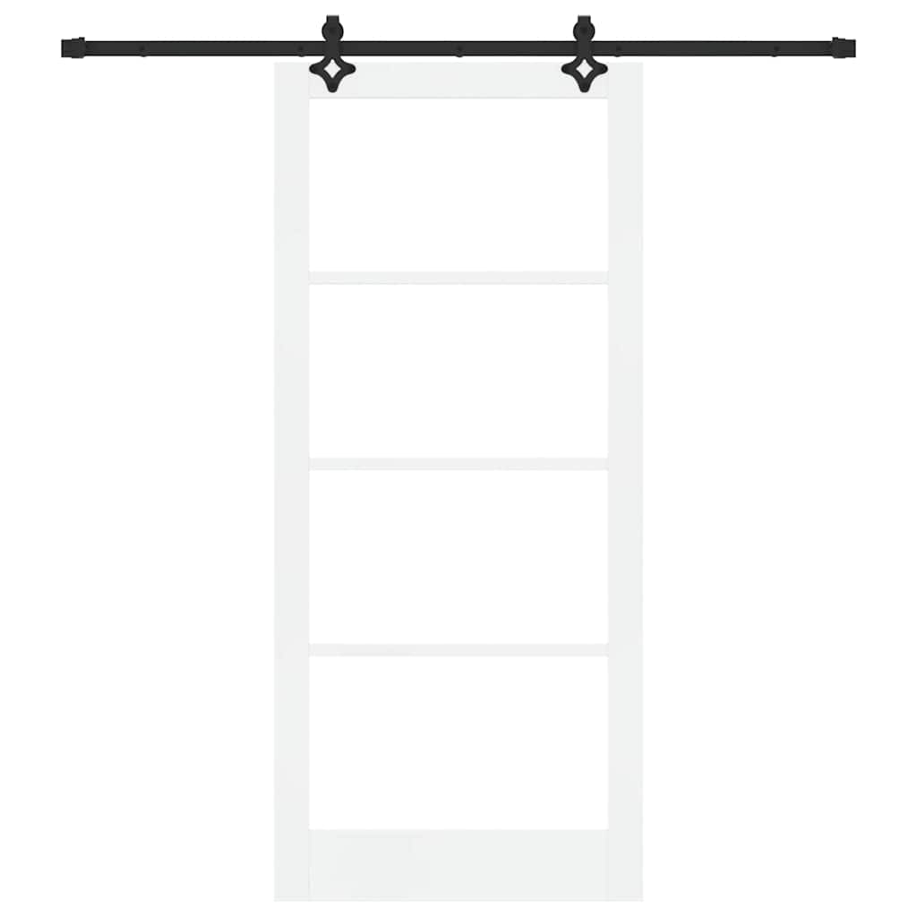 Sliding Door ORKDAL White and Black 93 x 211 cm