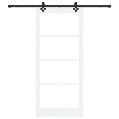Sliding Door ORKDAL White and Black 93 x 211 cm