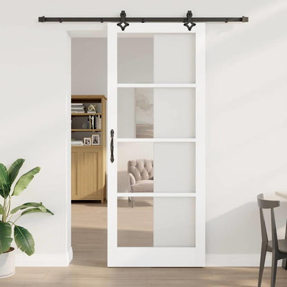 Sliding Door ORKDAL White and Black 93 x 232 cm