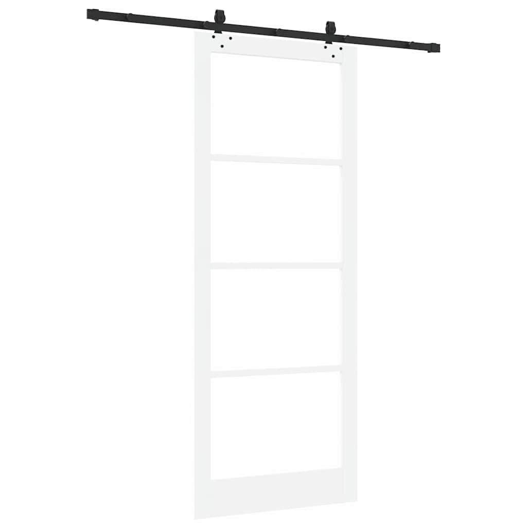 Sliding Door ORKDAL White and Black 93 x 232 cm