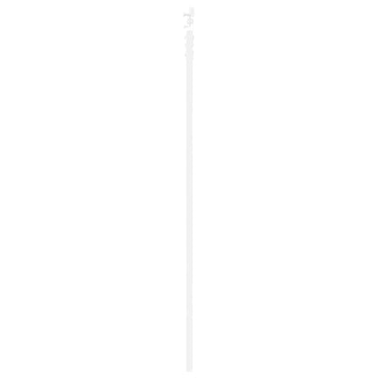 Sliding Door White 93 x 202 cm Solid Pine Wood and Glass
