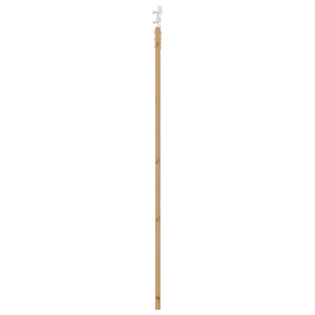 Sliding Door Natural 93 x 202 cm Solid Pine Wood and Glass