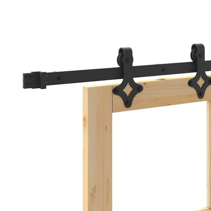 Sliding Door Natural 73.5 x 198.5 cm Solid Pine Wood and Glass