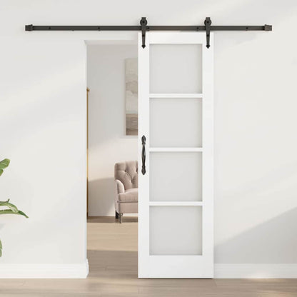 Sliding Door White and Black 61 x 198.5 cm