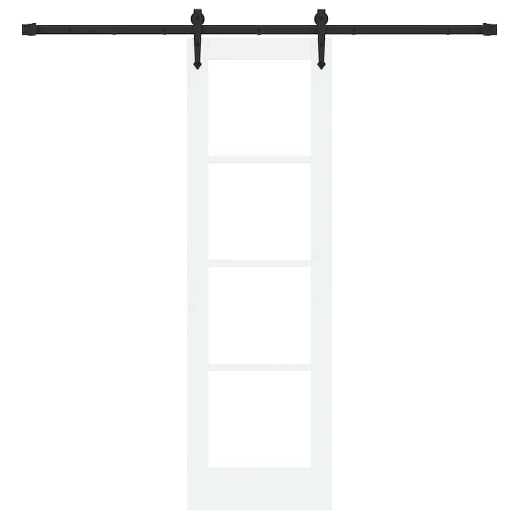 Sliding Door White and Black 61 x 198.5 cm