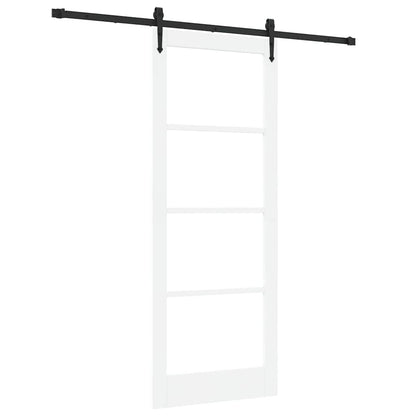 Sliding Door White and Black 83 x 211 cm