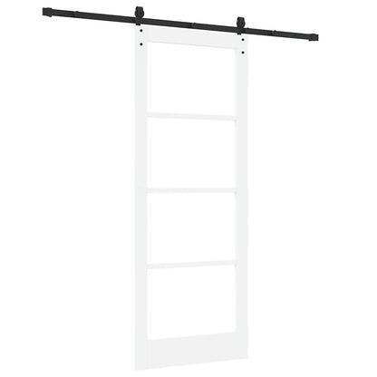 Sliding Door White and Black 83 x 211 cm
