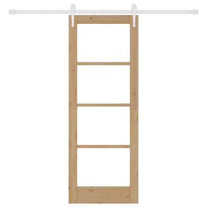 Sliding Door Manual Brown 73.5 x 198.5 cm Wood and metal