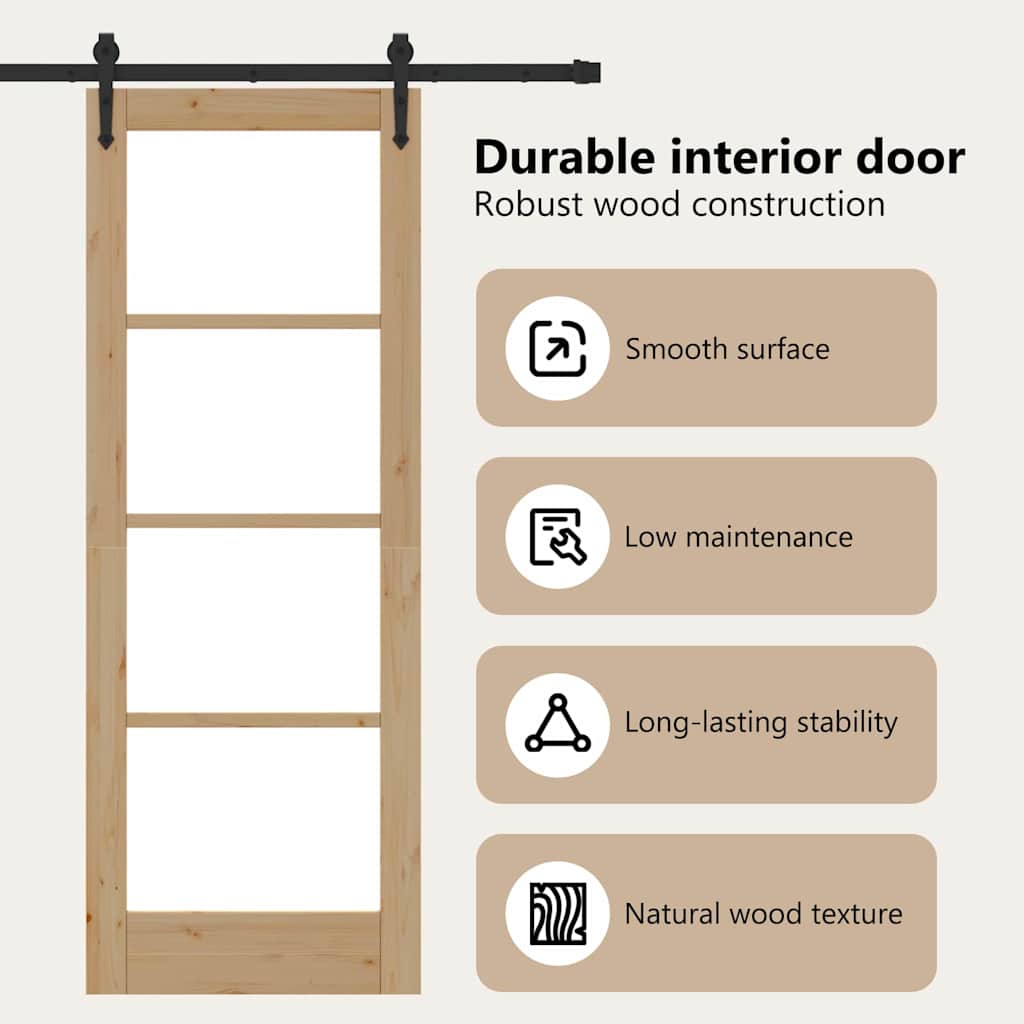 Sliding Door ORKDAL Natural 73.5 x 198.5 cm