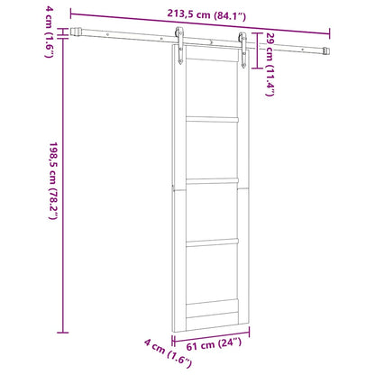 Sliding Door ORKDAL White 61 x 198.5 cm