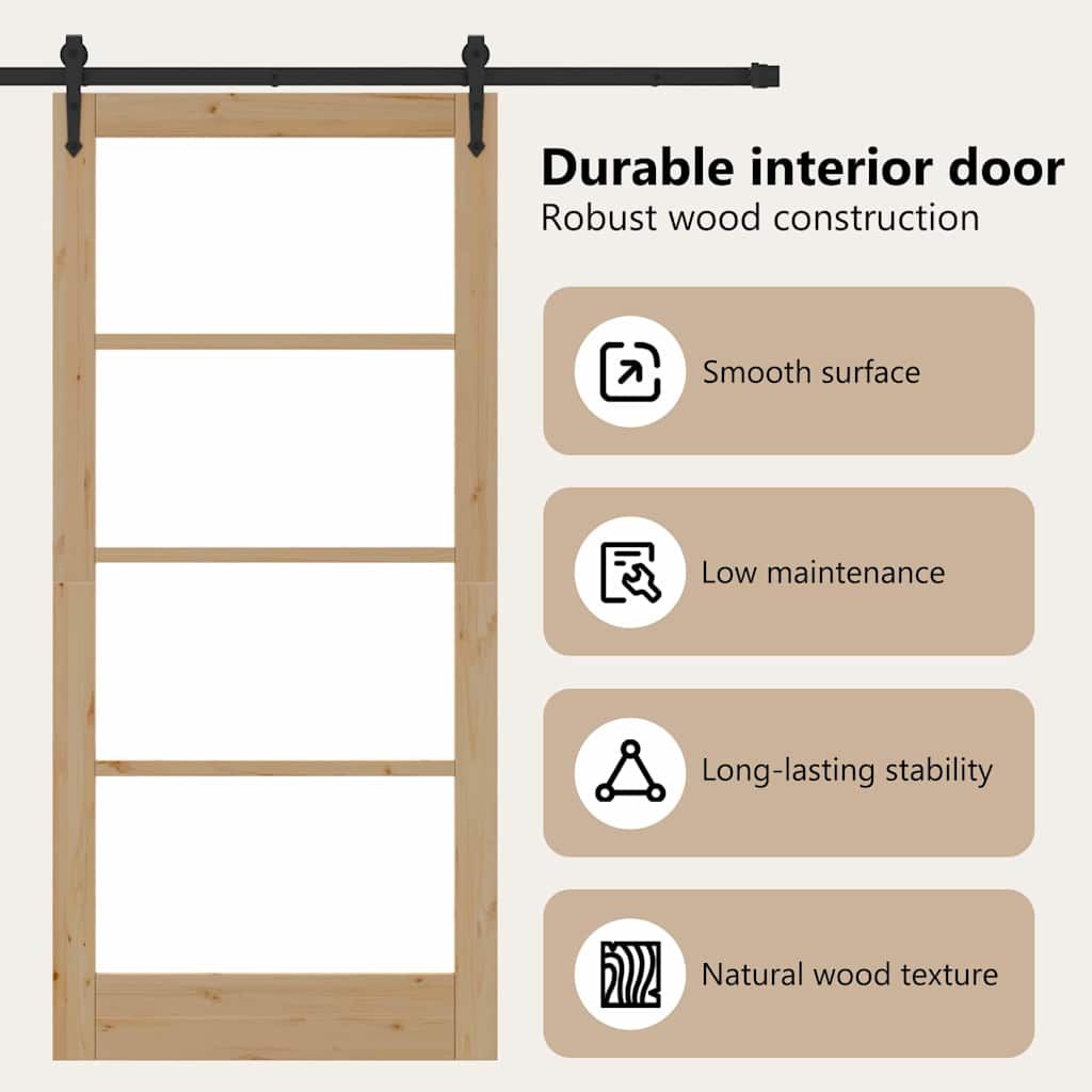Sliding Door ORKDAL Natural 93 x 202 cm