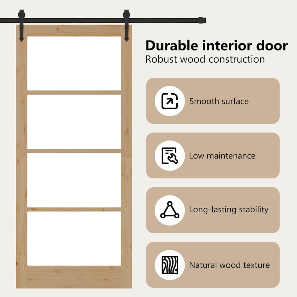 Sliding Door ORKDAL Natural 93 x 211 cm