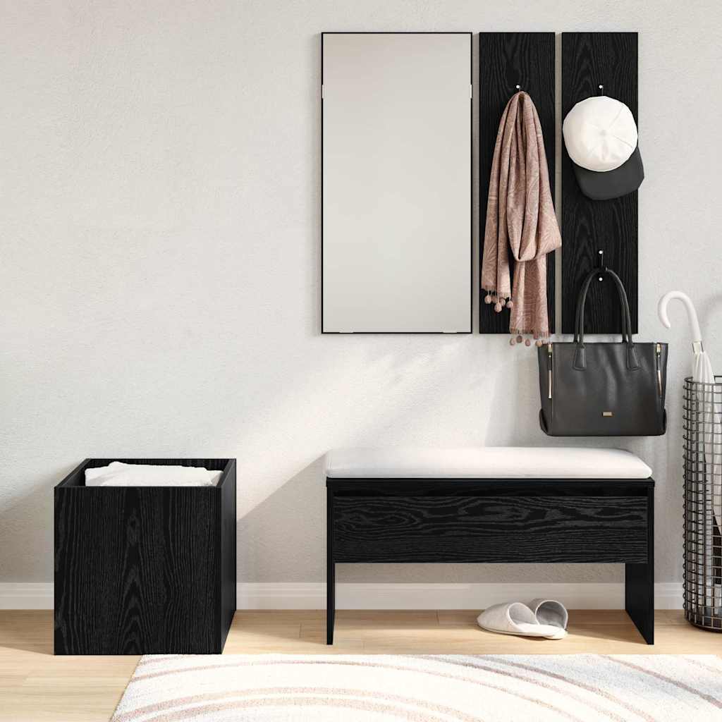 Hallway Furniture Set Wall-mounted 5 pcs Engineered Wood