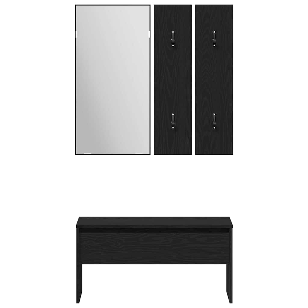 Hallway Furniture Set Wall-mounted 5 pcs Engineered Wood