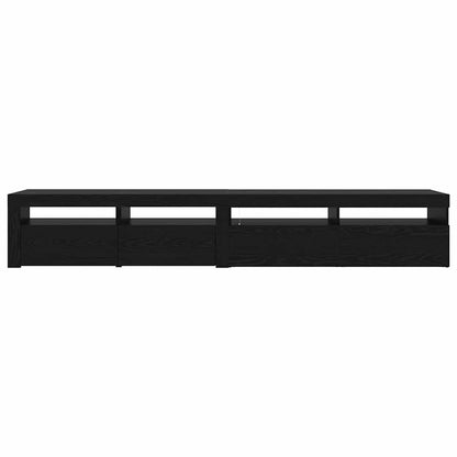 TV Cabinet 2 pcs Black Oak 240 x 35 x 40 cm Engineered Wood