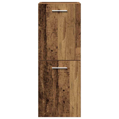Bathroom Furniture Set 3 pcs Old Wood Engineered Wood