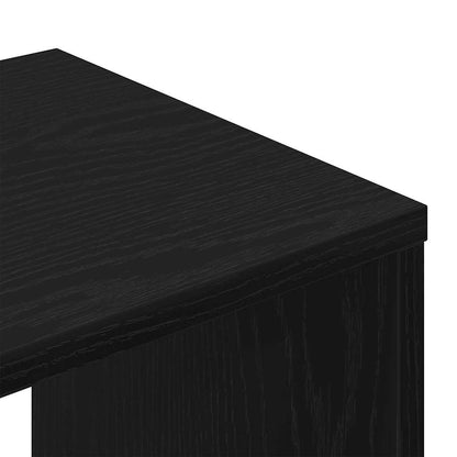 TV Cabinet Set Wall-mounted 3 pcs Black Oak Engineered Wood