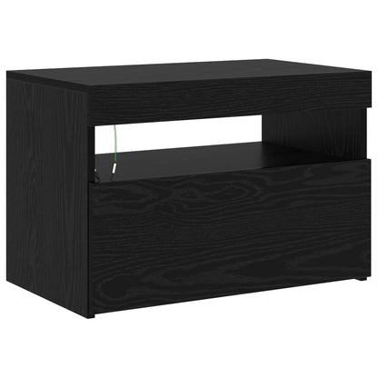 TV Cabinet 2 pcs Black Oak 180 x 35 x 40 cm Engineered Wood
