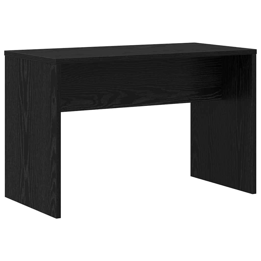 LED Dressing Table Set 2 pcs Black Oak Engineered Wood