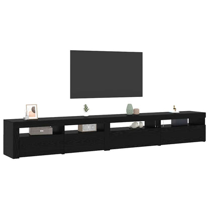 TV Cabinet Set 3 pcs Black Oak 270 x 35 x 40 cm Engineered Wood