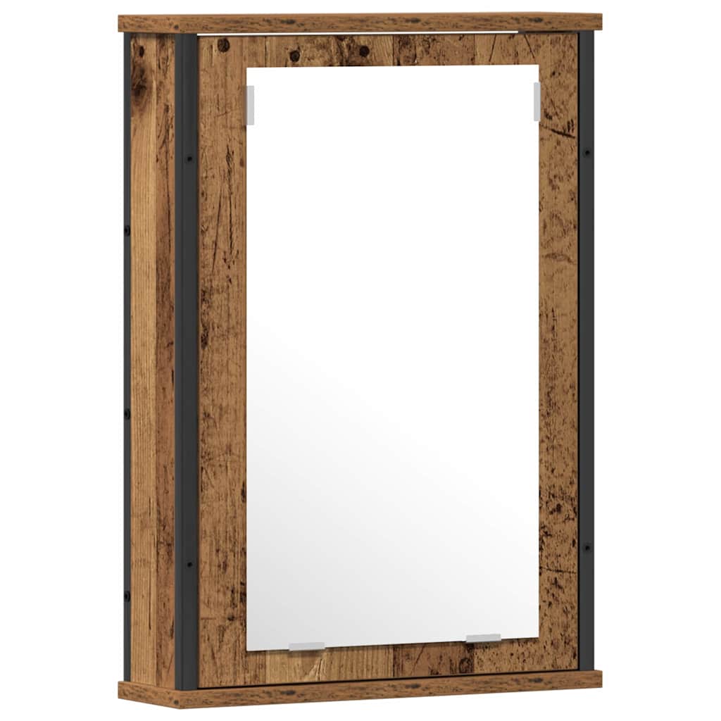 Bathroom Furniture Set with Shelf 2 pcs Brown Engineered wood