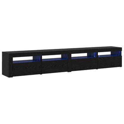 TV Cabinet Set 3 pcs Black Oak 240 x 35 x 40 cm Engineered Wood