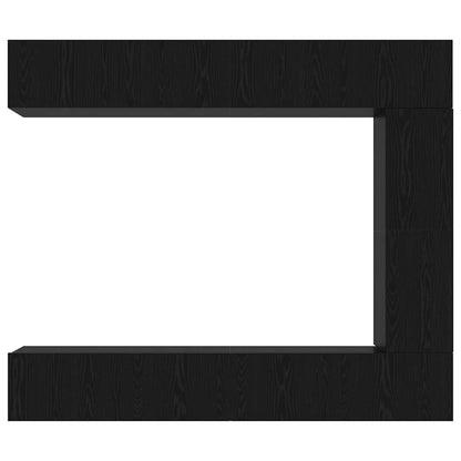 TV Cabinet Set Wall-mounted 5 pcs Black Oak Engineered Wood