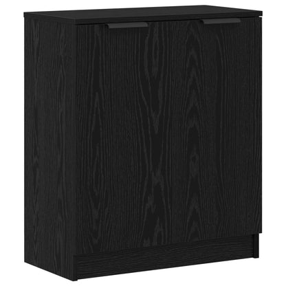 Sideboard with Drawer 3 pcs Black Oak Engineered Wood
