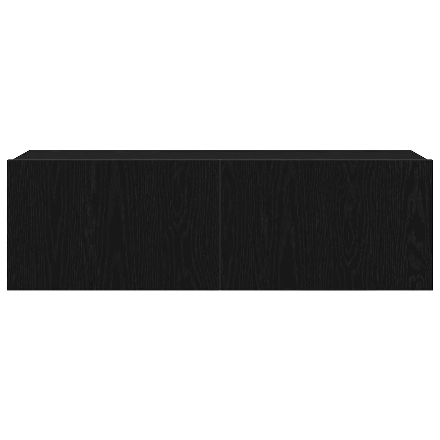 TV Cabinet Set 7 pcs Black Oak 100 x 30 x 30 cm Engineered Wood