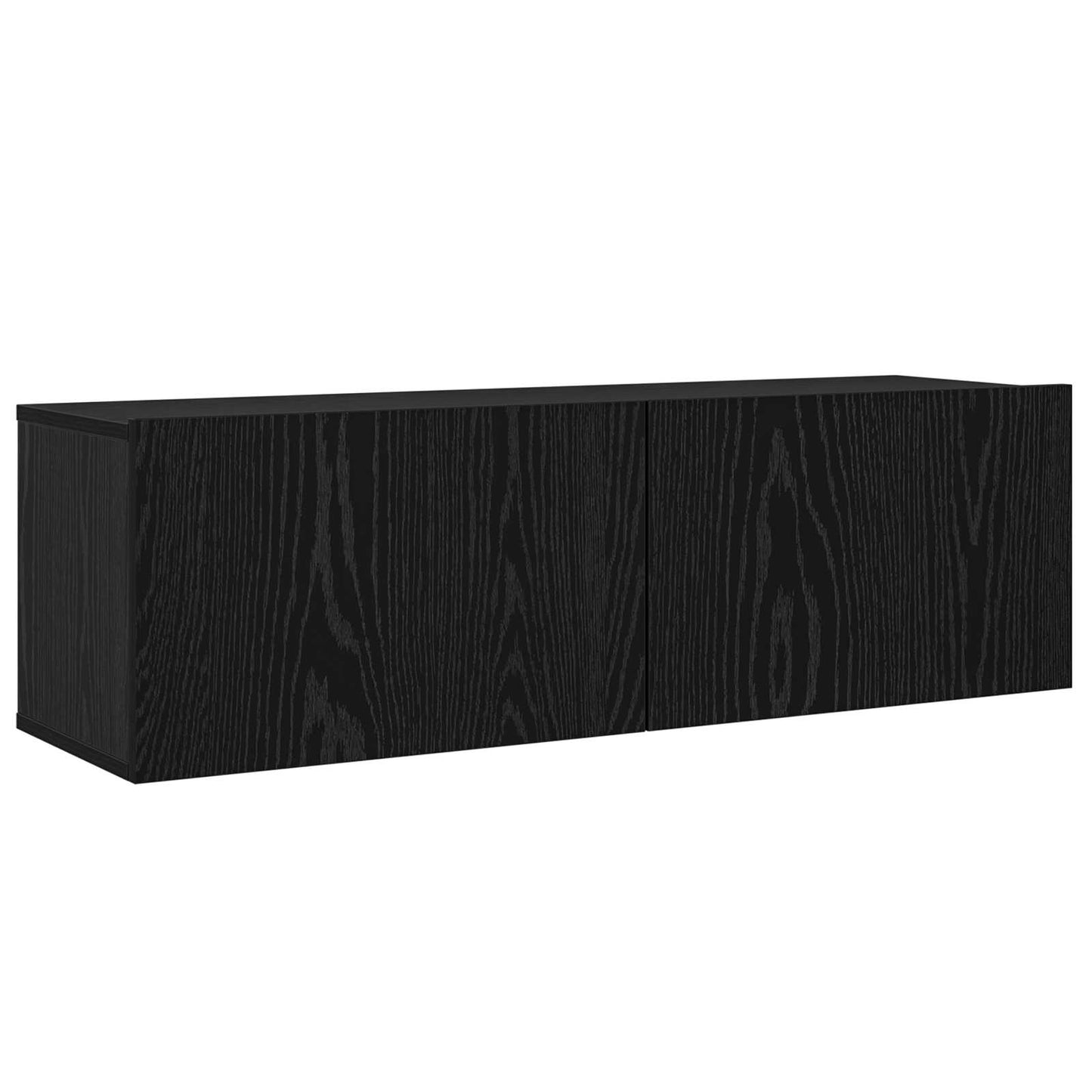 TV Cabinet Set 6 pcs Black Oak 100 x 30 x 30 cm Engineered Wood