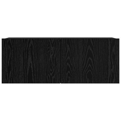 TV Cabinet Set 6 pcs Black Oak 100 x 30 x 30 cm Engineered Wood