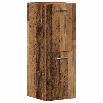 Bathroom Furniture Set 4 pcs Old Wood Engineered Wood