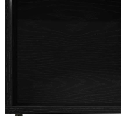 Bookshelf 3 pcs Black Oak 36 x 30 x 143 cm Engineered Wood