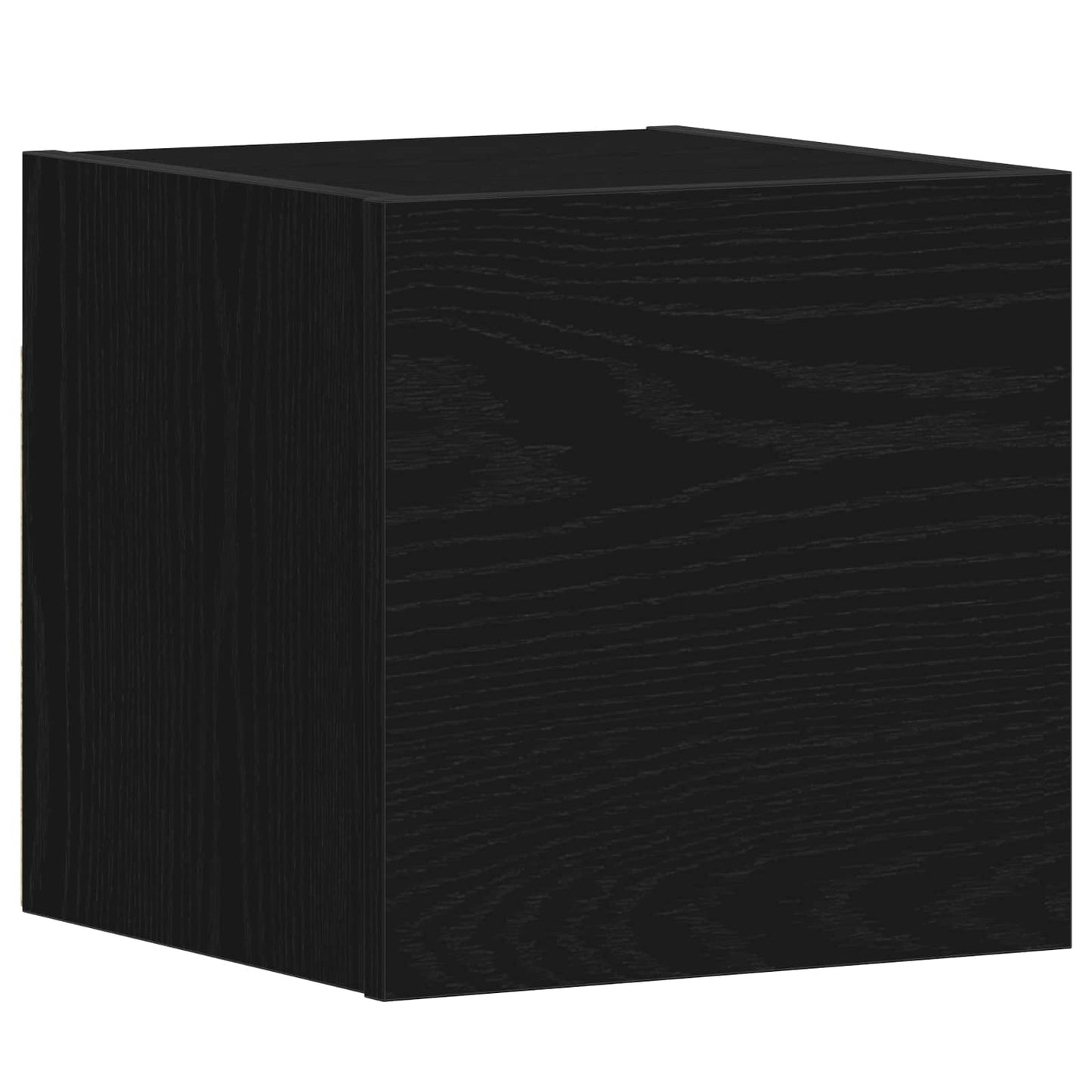 TV Cabinet Set Wall-mounted 4 pcs Black Oak 130.5 x 30 x 140 cm