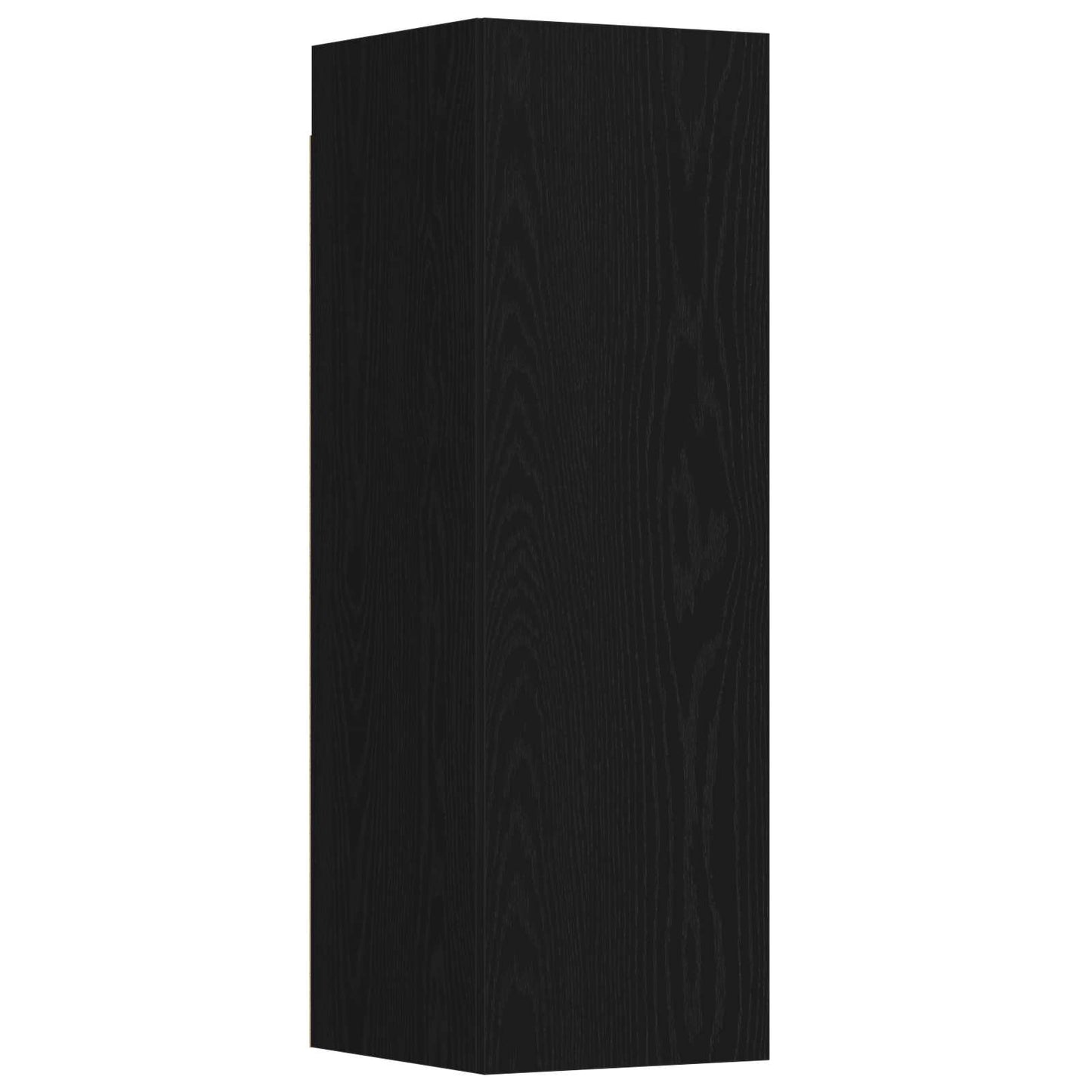 TV Cabinet Set Wall-mounted 3 pcs Black Oak 130.5 x 30 x 140 cm