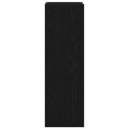 TV Cabinet Set Wall-mounted 3 pcs Black Oak 130.5 x 30 x 140 cm