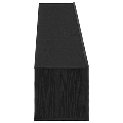 TV Cabinet Set 3 pcs Black Oak Engineered Wood