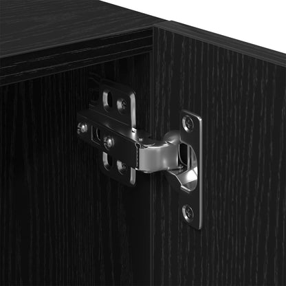 TV Cabinet Set 2 pcs Black 180 x 35 x 40 cm Engineered Wood