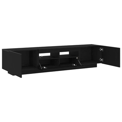 TV Cabinet Set 2 pcs Black 180 x 35 x 40 cm Engineered Wood