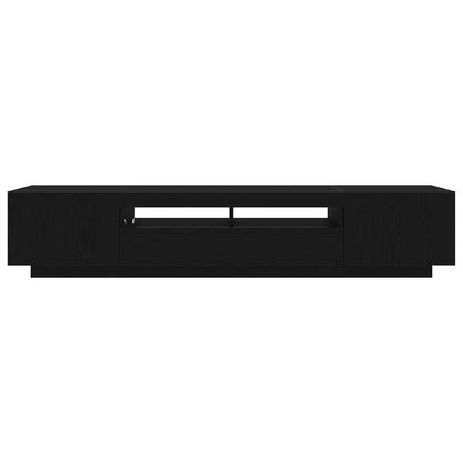 TV Cabinet Set 2 pcs Black 200 x 35 x 40 cm Engineered Wood