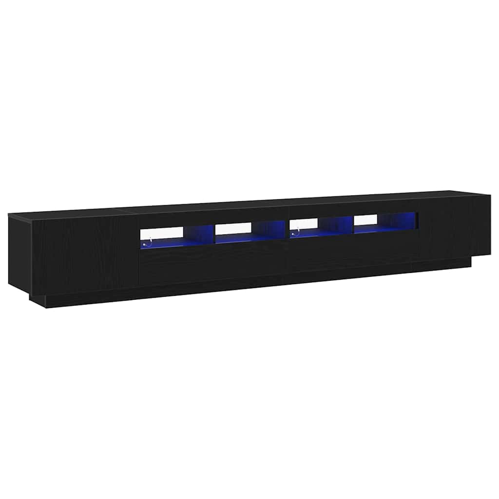 TV Cabinet Set 3 pcs Black 260 x 35 x 40 cm Engineered Wood