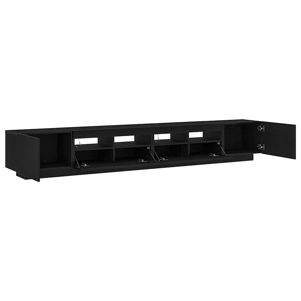 TV Cabinet Set 3 pcs Black 260 x 35 x 40 cm Engineered Wood