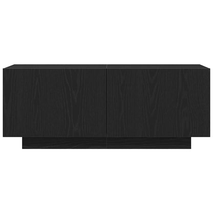 TV Cabinet Black Oak 100 x 35 x 40 cm Engineered Wood